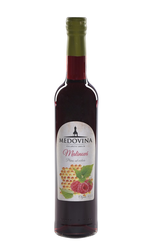 Včelařství Smolík: Medovina malinová
