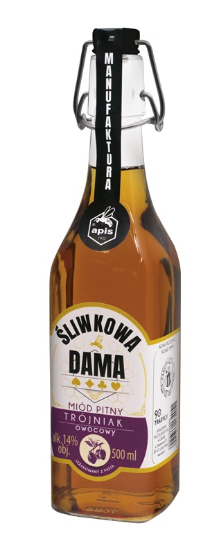 Apis: Plum lady - Śliwkowa Dama - Miód pitny Trójniak